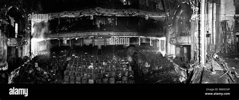 Panorama Of Iroquois Theater After The Fire Dec 31 1903 Stock Photo