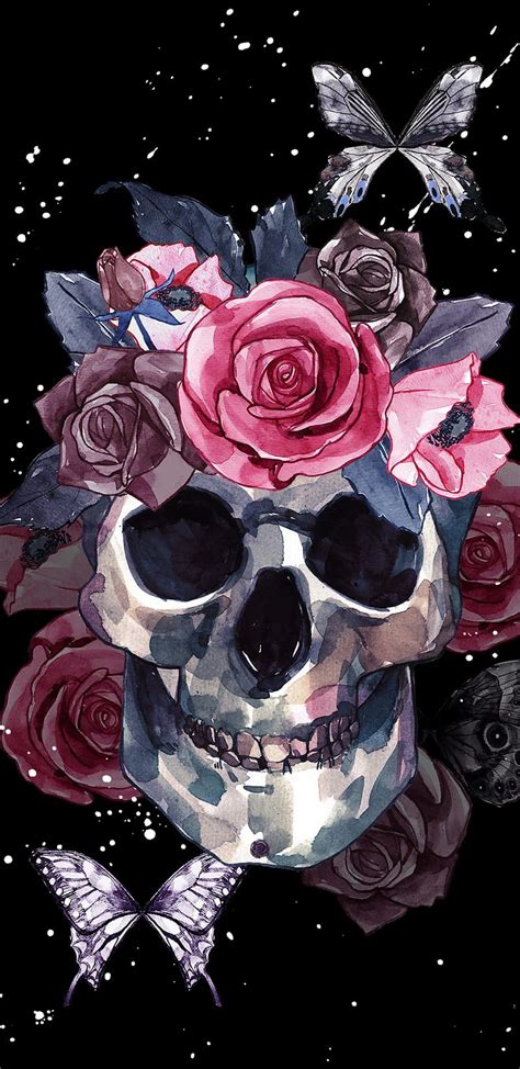 Share More Than 65 Love Skull And Roses Wallpaper Super Hot In Cdgdbentre