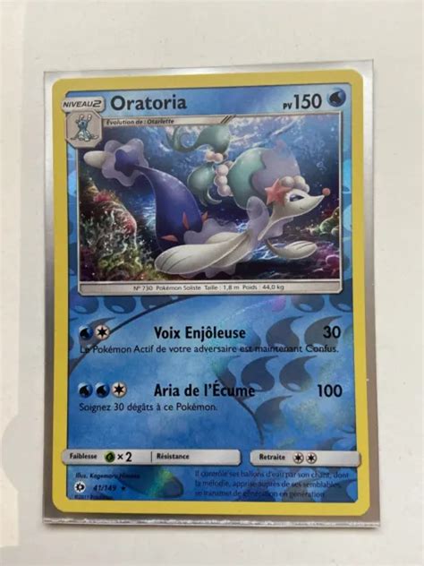 Carte Pokemon Oratoria Rare Reverse Soleil Et Lune Sl Fr Neuf