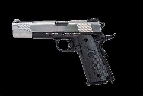 Airsoft Pistoletas Colt Ported Silver Slide Sovinukas Lt