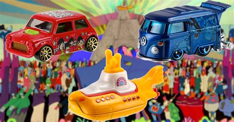 Minis in Foco Notícias Hot Wheels apresenta os modelos em homenagem a Yellow Submarine