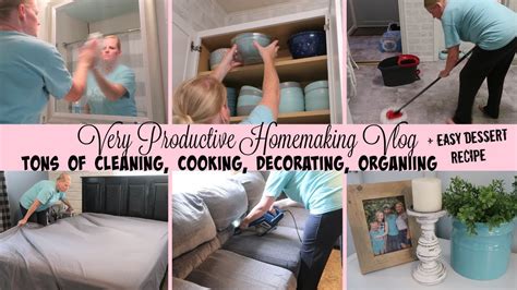 Very Productive Homemaking Vlog Cleaning Cooking Decorating