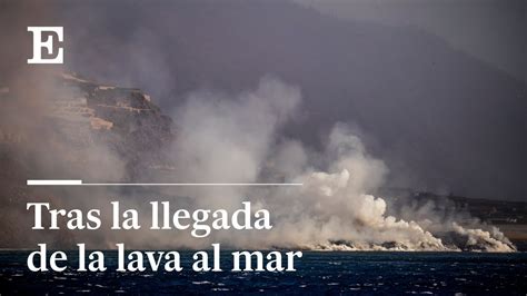 Así amanece LA PALMA tras la noche en que la LAVA del VOLCÁN llego al