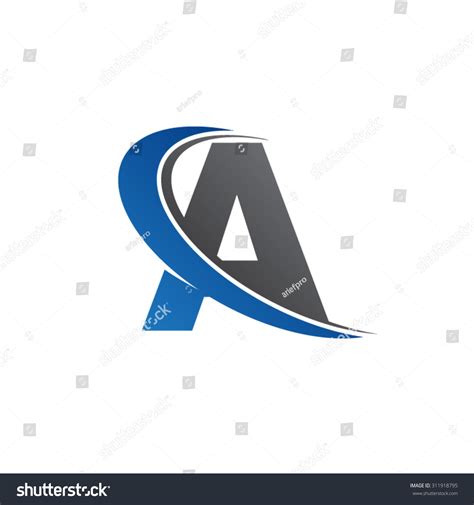 Blue Swoosh Logo Stock Vector Royalty Free Shutterstock