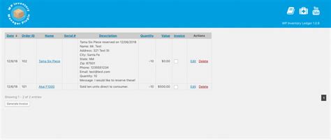 Use The Ledger Add On To Keep Detailed Records WP Inventory Manager