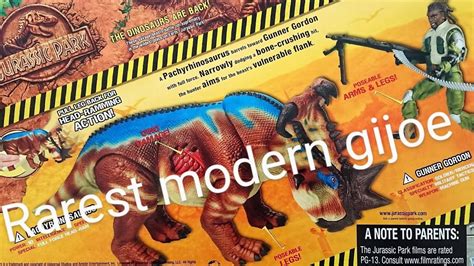 G I Joe Jurassic Park Rare Dino Showdown Pachyrhinosaurus Clash Youtube