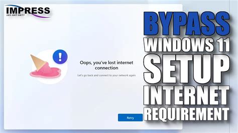 How To Bypass The Windows 11 Setup Internet Requirement Impress