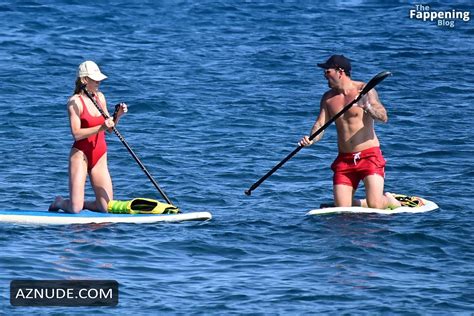 Katie Mcglynn Sexy Seen With Ricky Raymen Sizzles In A Hot Red Bikini At Santorini Beach AZNude