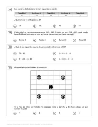 Primer Ensayo Simce Basico Matematica Pdf