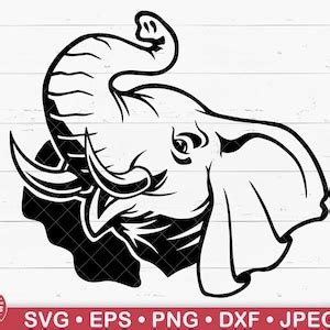 Elephant Head Svg, Elephant Trunk, Safari Animals, Elephant Clipart ...