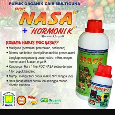 Jual Pupuk Organik Cair Multiguna Poc Nasa Hormonik Shopee Indonesia