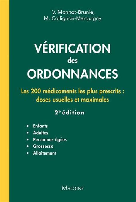 Vérification des ordonnances les 200 médicaments les plus prescrits