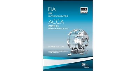 Fia Foundations Of Financial Accounting Ffa Study Text By Bpp