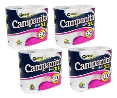 Papel Higiénico Campanita X 4u Doble Hoja Pack X 4 Mercadolibre