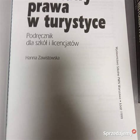 Podstawy prawa w turystyce antykwariat księgarnia Warszawa Sprzedajemy pl