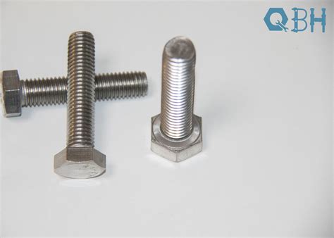 Din Hexagon Head Bolts With Thread Up To Head Stainless