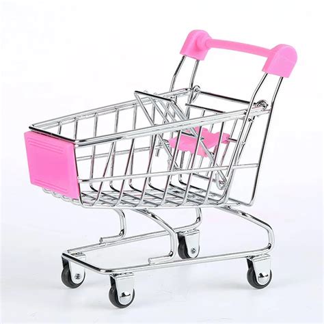 Mini Supermarket Handcart Shopping Utility Cart Mode Storage Funny Folding Shopping Cart With ...