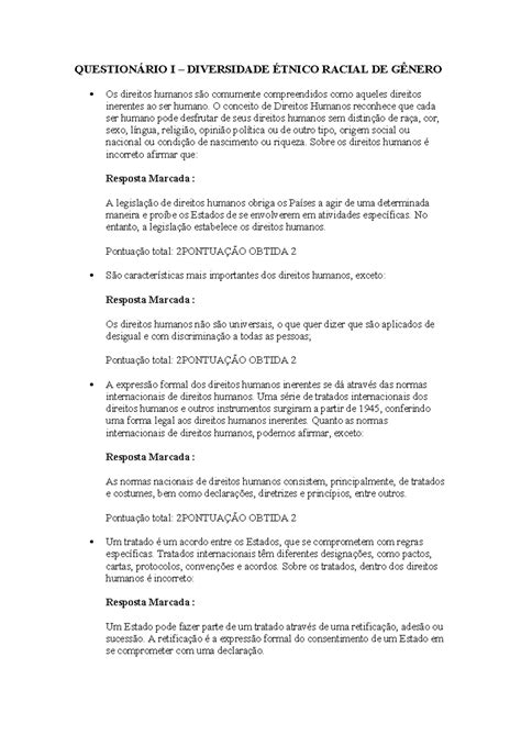 Question Rio I Diversidade Tnico Racial De G Nero Question Rio I