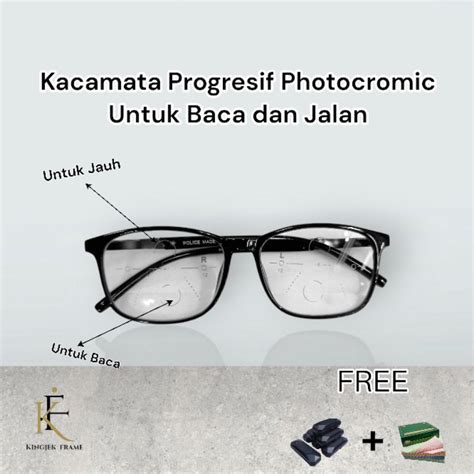 Jual Kacamata Progresif Photocromic Untuk Baca Dan Jalan Plus Dan Minus