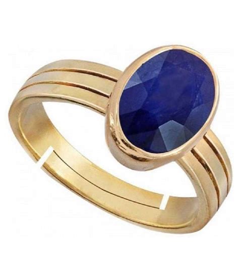 Blue Sapphire Neelam 6 25 Ratti Stone Blue Sapphire Marka Ring For Men