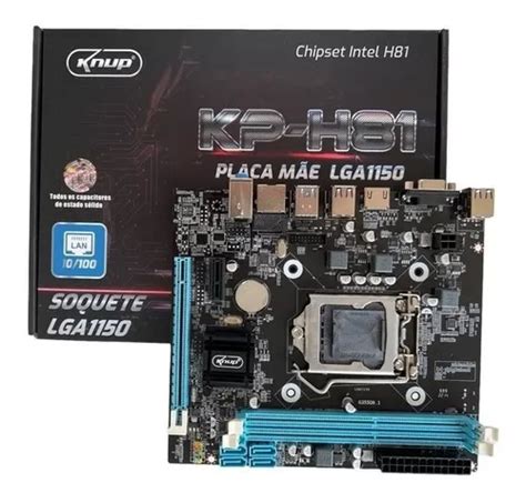 Placa Mãe Kp h81k Lga 1150 Ddr3 Intel H81 Usb 3 0 Hdmi Desconto no Preço