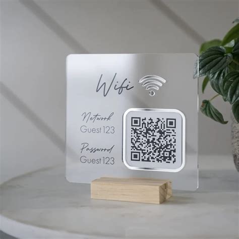 Amazon Pahdecor Wifi QR Code With Base Wifi Sign Scan For Wifi