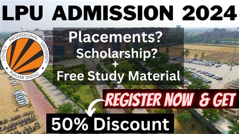 Lpu Admission Started Scholarship Highest Placement Campus