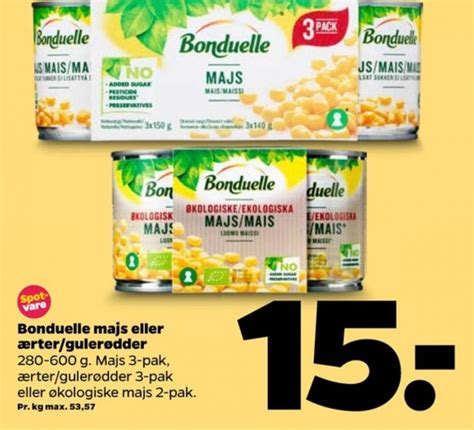 Bonduelle Majs Netto Oktober 2021 Alle Tilbudsavis