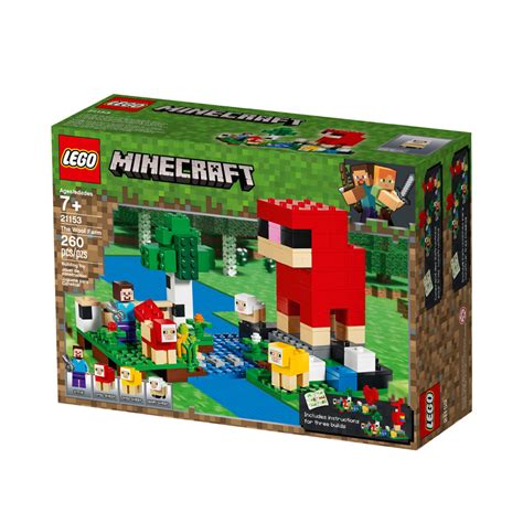 Lego Minecraft a Fazenda de Lã 21153 260 peças LEGO Brinquedos