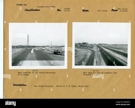 New Jersey Turnpike Ramps Original Caption 52 410 Ramp Take Offs At