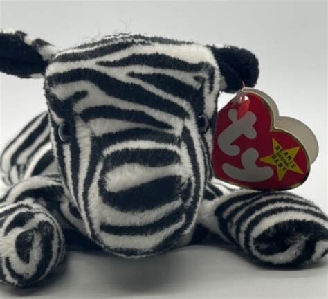 TY Beanie Baby Ziggy The Zebra Petes Treasure Trove