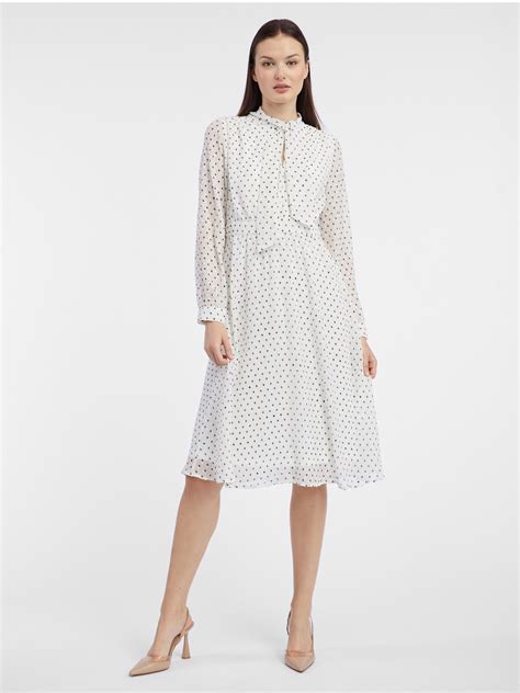 Cremefarbenes Damen Polka Dot Kleid Orsay Orsay De Der Offizielle E