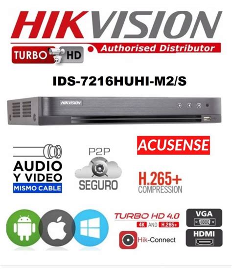 Dvr Hikvision Ids Huhi M S Acusense Audio Canales