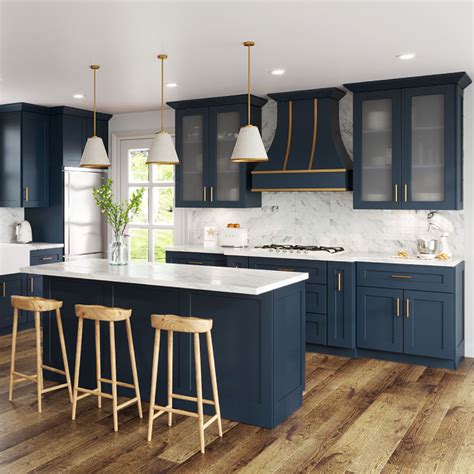 Oceana Blue Shaker Cabinets CabinetSelect