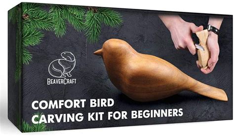 BeaverCraft Wood Carving Kit Comfort Bird DIY Complete Starter