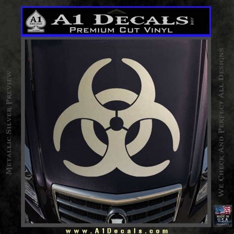 Biohazard Decal Sticker Standard D2 A1 Decals