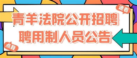 招聘啦~成都市青羊区人民法院2021年公开招聘聘用制人员公告来了体检