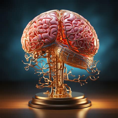 Premium Ai Image Human Brain D Rendering