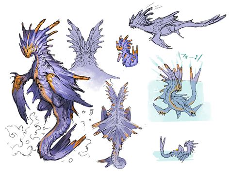 Somnacanth Early Concept Art - Monster Hunter Rise Art Gallery