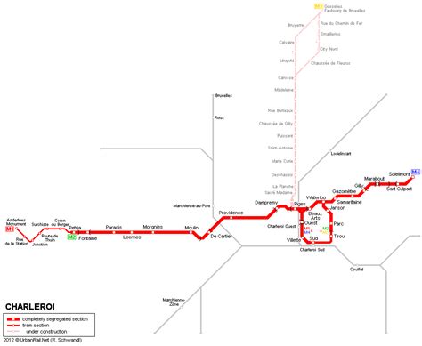 Charleroi Belgium Coron Planer Charleroi Belgium Metro Map Subway