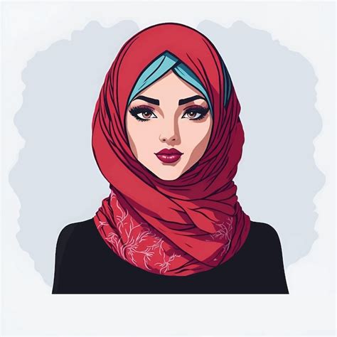 Femme Musulmane En Hijab Portrait D Une Jeune Fille Arabe En Robe Hijab