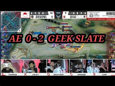 ALTER EGO VS GEEK SLATE GAME 2 MPL ID S11 Mobile Legends YouTube