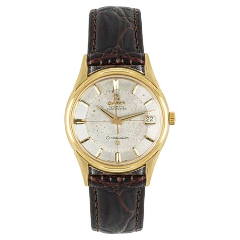 Omega Vintage Constellation Pie Pan Dial Yellow Gold Great Ts Club