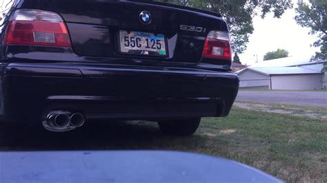 BMW E39 530i 5 Speed With Magnaflow 14815 Muffler YouTube