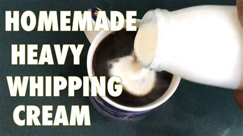 Homemade Heavy Whipping Cream Youtube