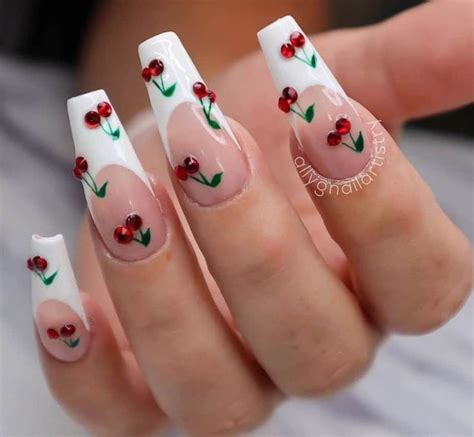 Best Spring Cherry Nail Design Ideas Acrylic Nail Designs