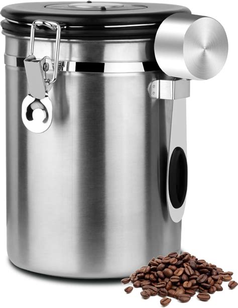 Amazon Extra Large 38oz Beans 35oz Grounds Coffee Canister