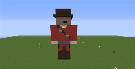 The Soldier From Tf2 3d Statue Minecraft Map