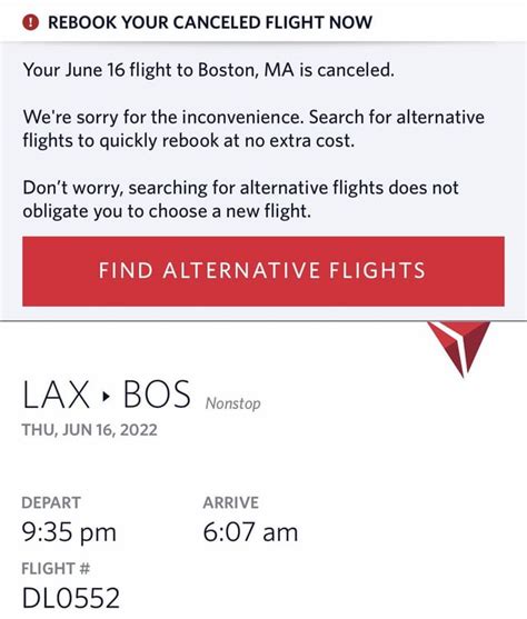 Flight canceled no notification? : r/delta