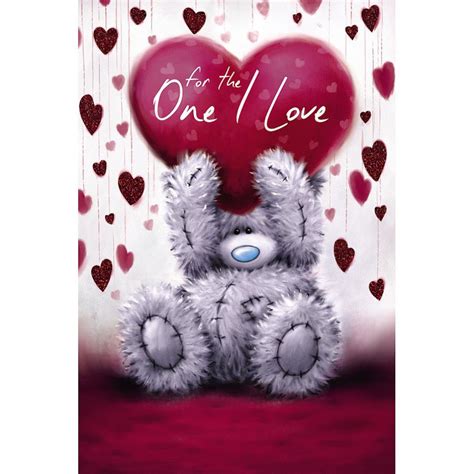 One I Love Me To You Bear Valentines Day Card V77ms037 Me To You